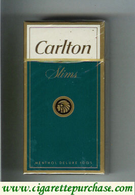 Carlton Slims Menthol Deluxe 100s cigarettes